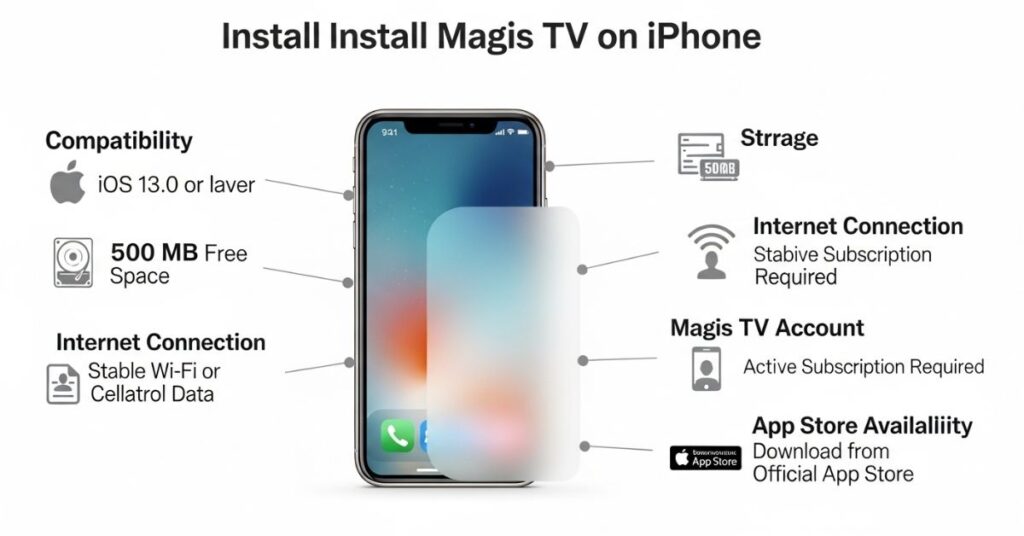 Requisitos antes de instalar Magis TV en iPhone