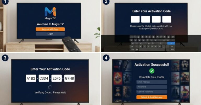 Código de activación y configuración de cuenta de Magis TV gratis (2026)
