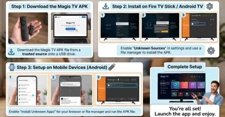 Cómo instalar Magis TV: Guía de configuración completa para todos los dispositivos