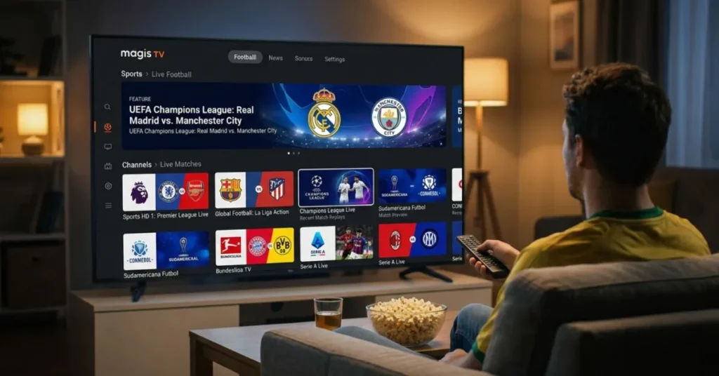 Los mejores canales de fútbol disponibles en Magis TV.