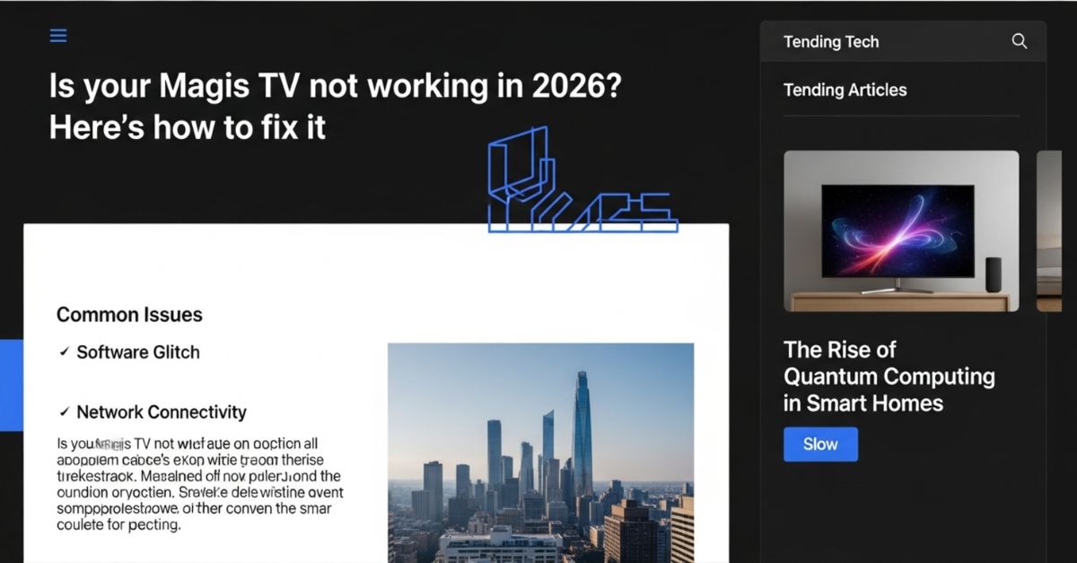 Tu televisor Magis no funciona en 2026? Aquí te explicamos cómo solucionarlo.